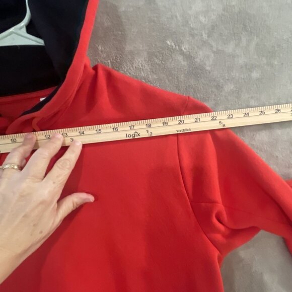 Adidas Patrick Mahomes Hoodie Mens Lg Red Sweatshirt Spell Out + Emblem‎ HT5344 - Picture 16 of 16